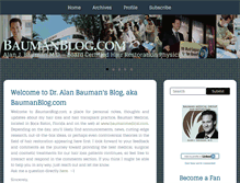 Tablet Screenshot of baumanblog.com